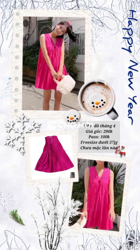 Váy đầm Nữ Freesize Mới