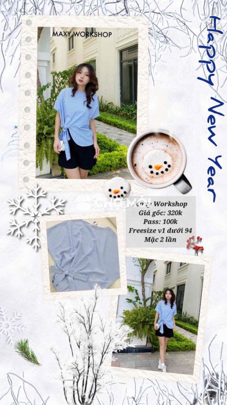 Áo sơ mi Maxy Workshop Nữ Freesize