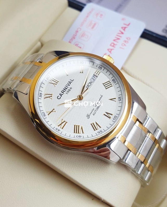 Đồng Hồ Cơ Carnival Cọc Số La Mã Full Box Giá Tốt