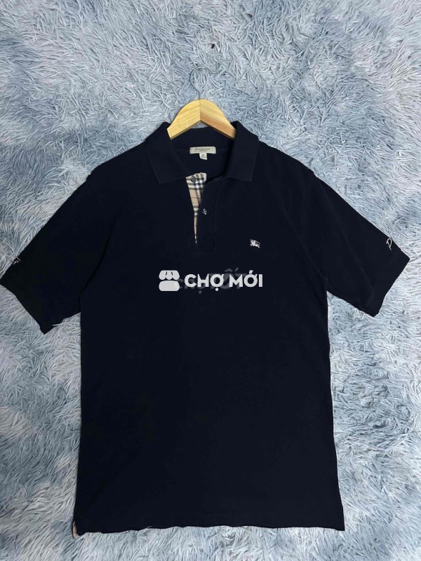 Áo polo Burberry nam Đen size M đã dùng