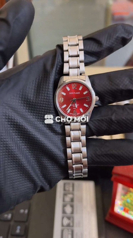 Đồng hồ SUNFLAME Nữ Thép Đỏ