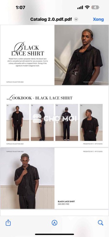 Black/White Lace Shirt