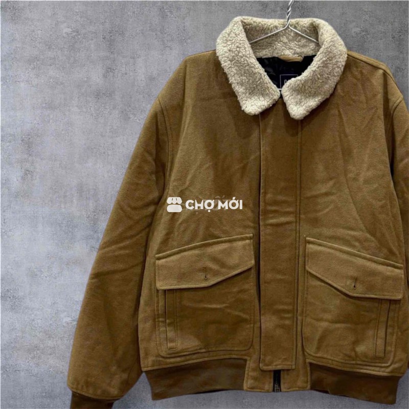 Áo khoác dạ GAP nam lông size XL chính hãng