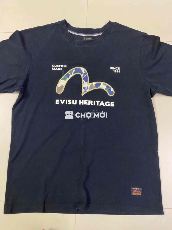 Áo thun Evisu chính hãng logo thêu