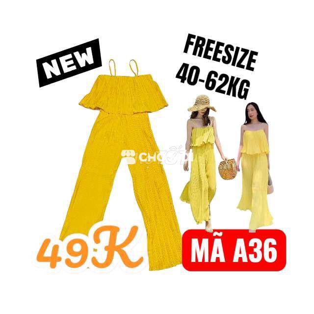 (FREESIZE)_MÃ A36_Áo liền quần (Jumpsuit) dập ly