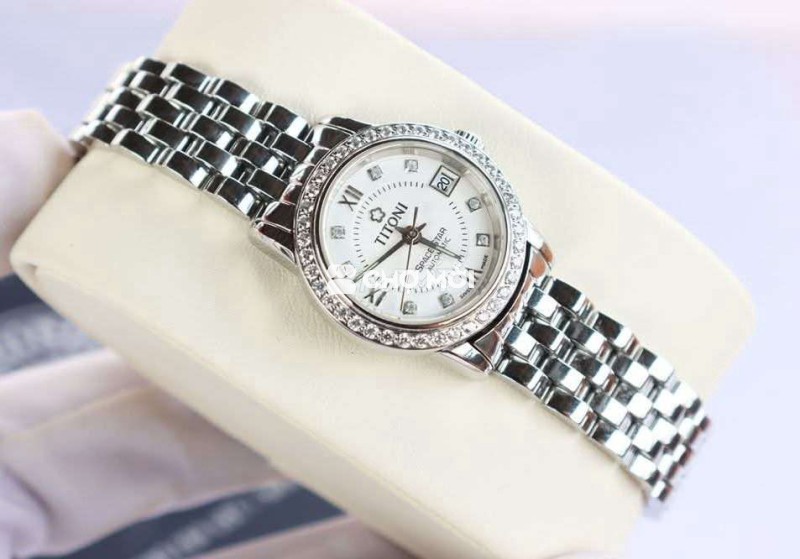 ĐH Nữ : TITONI Automatic Đính Full Kim Cương