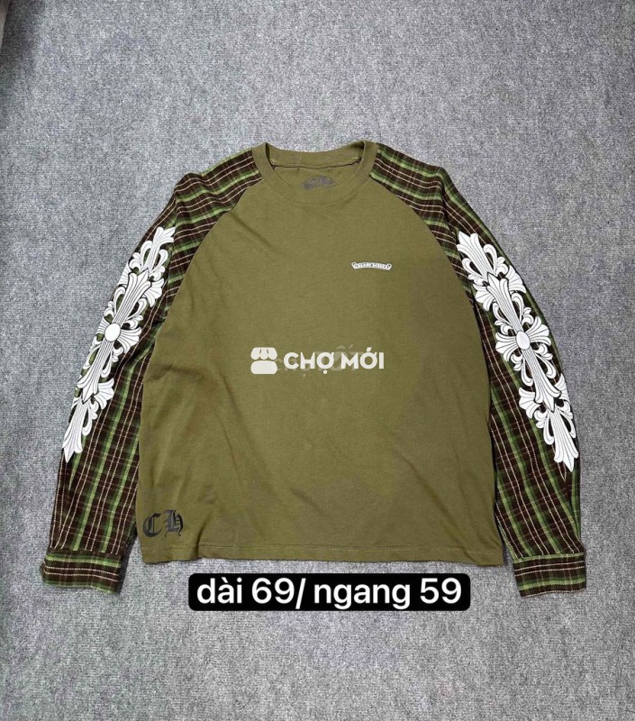 Áo thun dài tay Chrome Hearts Cotton Unisex