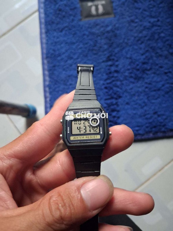 Đồng hồ Casio F-94W Đen Thép không gỉ