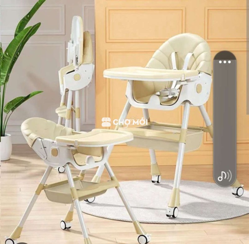 Bán ghế ăn dặm kid chair UM05145 MÀU BE mới