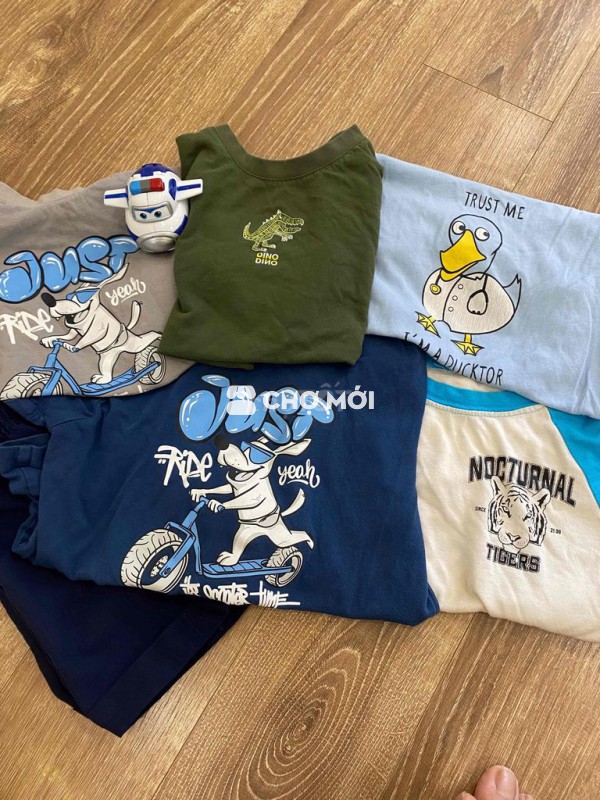 Combo áo quần bé trai Vải size 3 Đã qua sử dụng