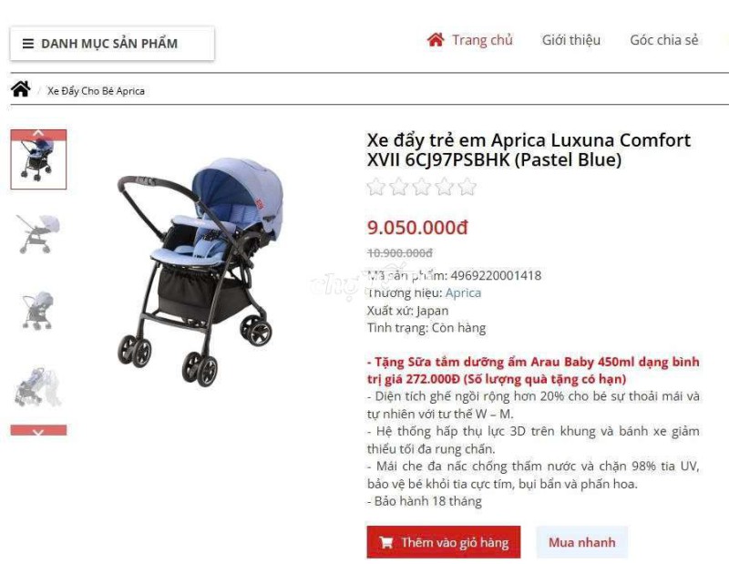 Aprica luxuna comfort