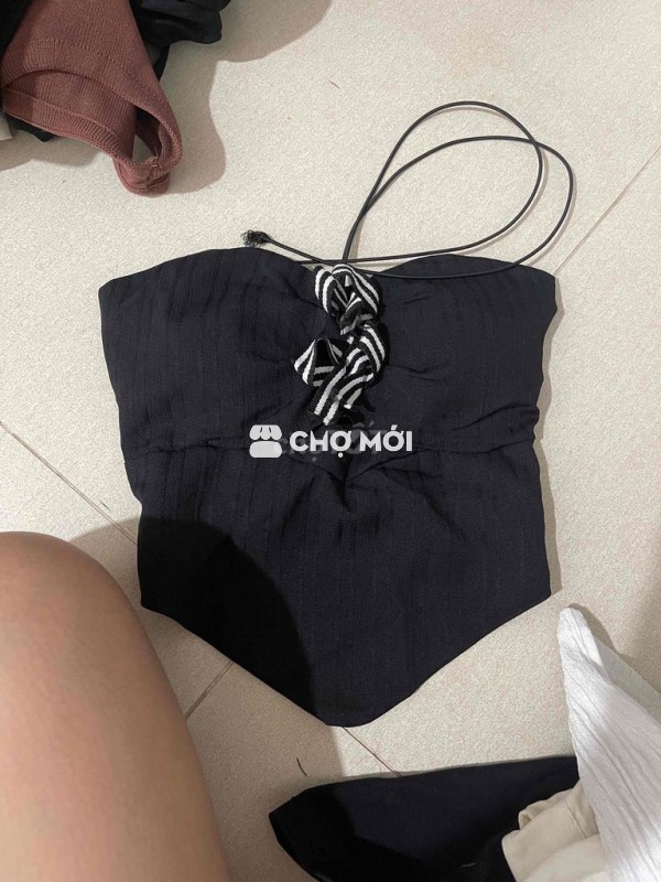 Áo quây Nữ Vải mềm mại Đen