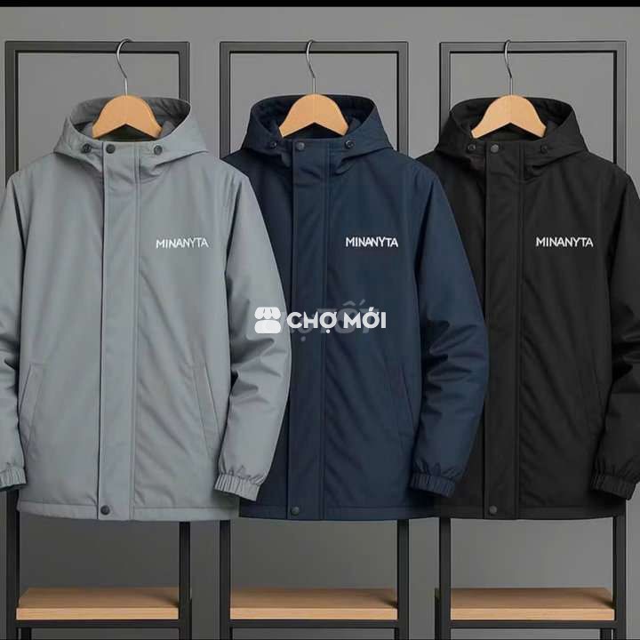 ÁO KHOÁC GIÓ TRẦN BÔNG 3 LỚP MẪU MỚI HÀNG ĐẸP