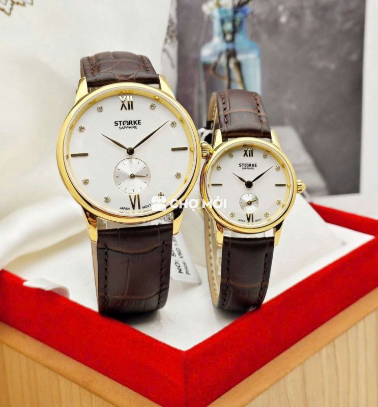 cặp đôi đồng hồ starke chính hãng full box