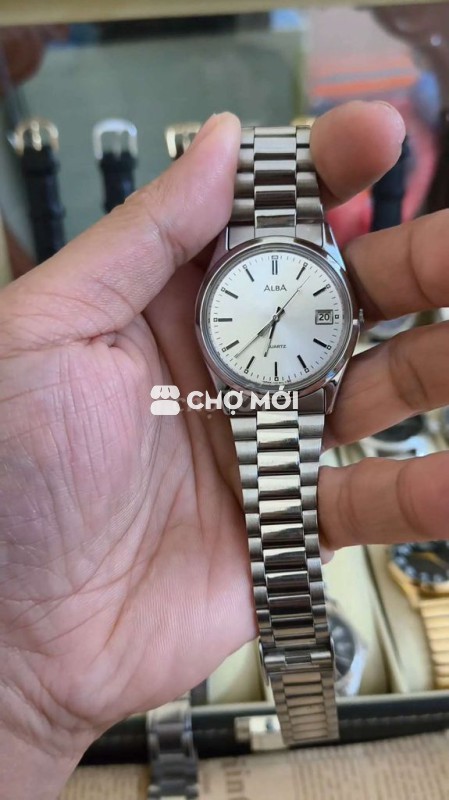 Đồng hồ Alba Nam Thép Bạc 36mm