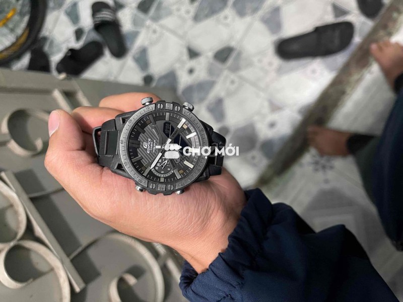 Đồng hồ Casio Edifice Tough Solar Đen Nam