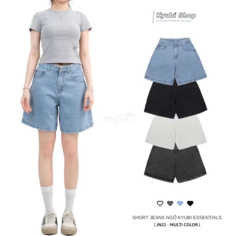 Quần short jeans KYUBI JN21 nữ