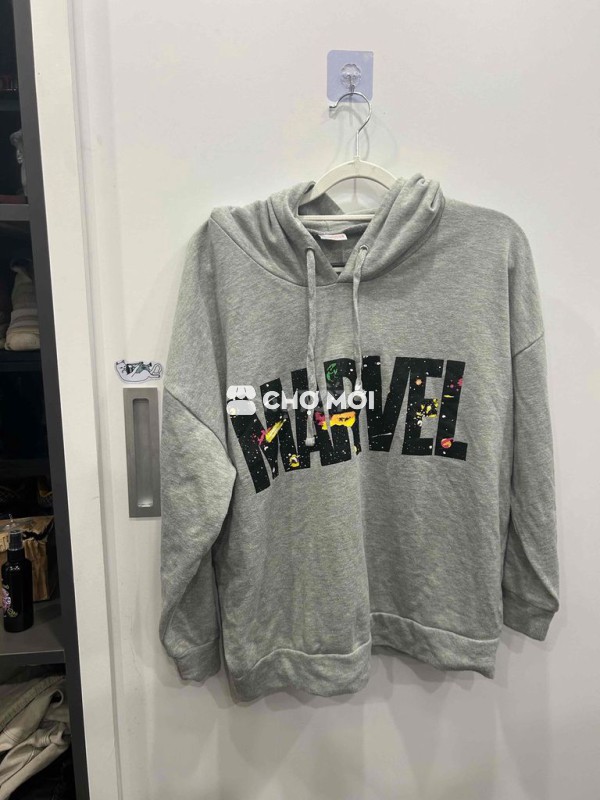 Áo hoodie Marvel  chính hãng Xám size M