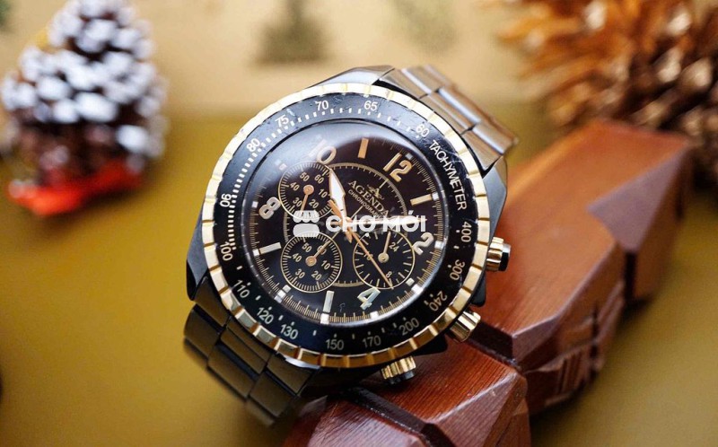 Đồng hồ Agenda AG-8014 Nam Thép không gỉ