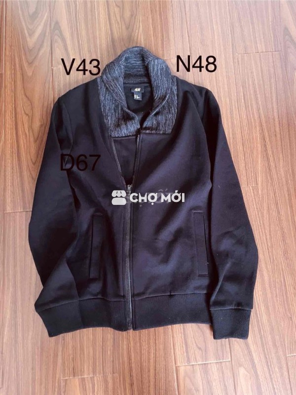 Áo khoác H&M Thun nam size S Đen