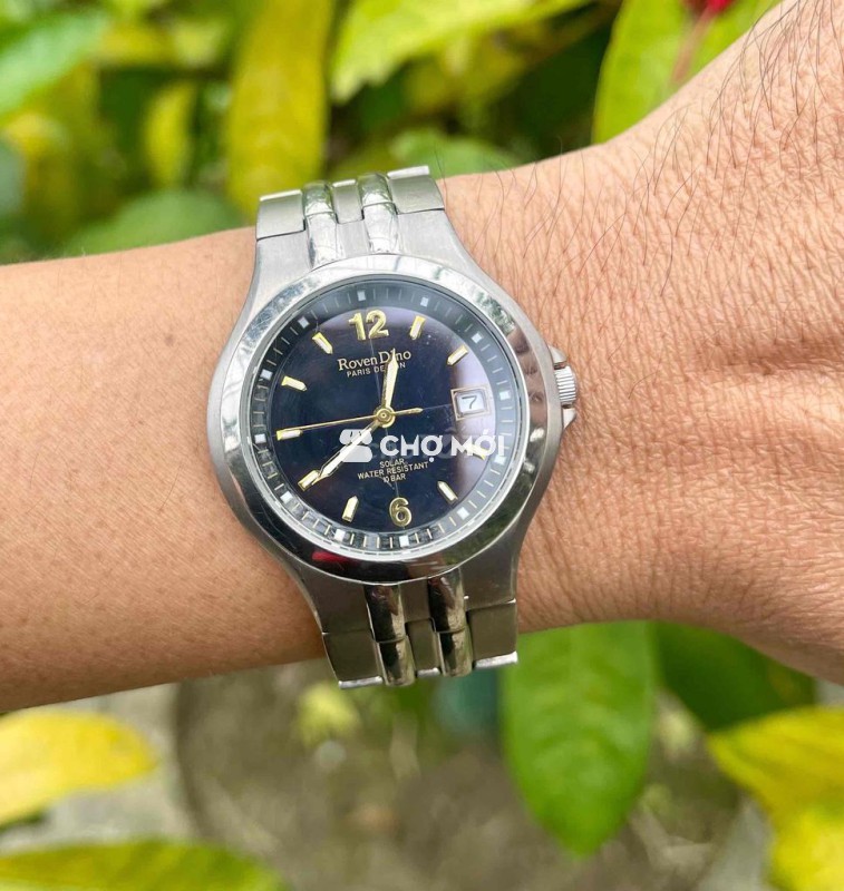 Đồng hồ Rovendino size 35 pin năng lượng vỏ titan.