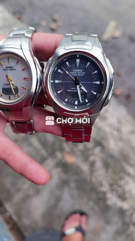 Đồng hồ Casio thép bạc 42mm