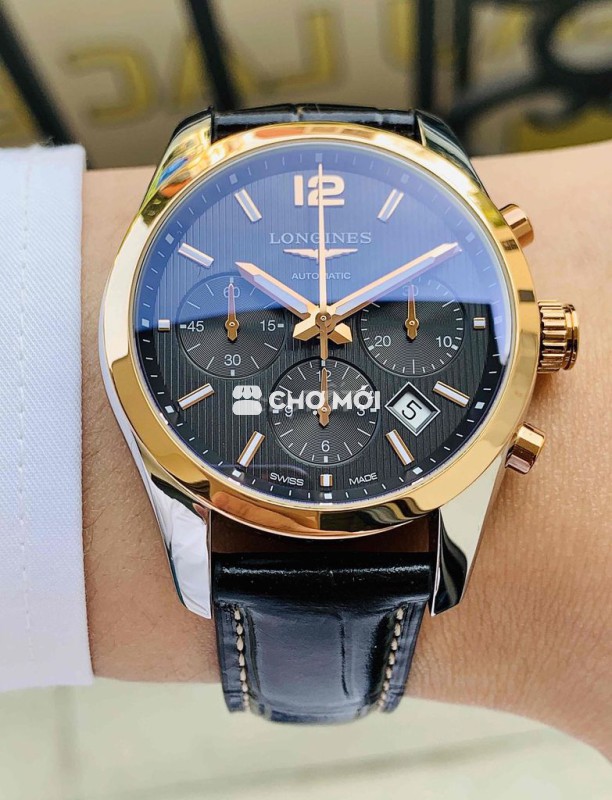 Đồng hồ Longines Conquest Classic Nam Vàng đúc 18K