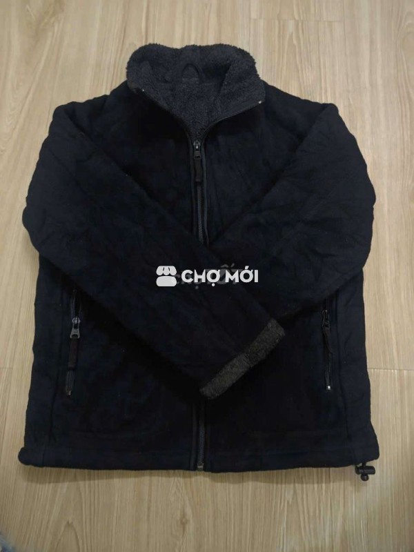 Áo khoác Uni  kid hoăc nữ lông cừu đen n48 d58