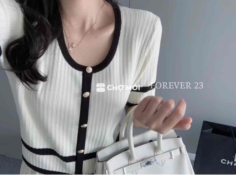 Áo sweater croptop Nữ len dệt kim