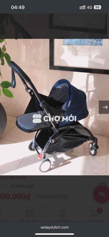 nôi 0+ lắp trên  babyzen yoyo phiên bản airfrance