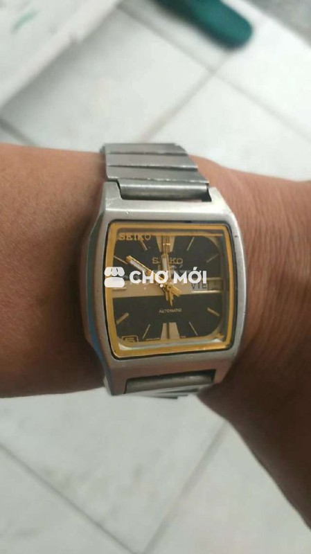 Đồng hồ Seiko Automatic,7009 Bạc Đen