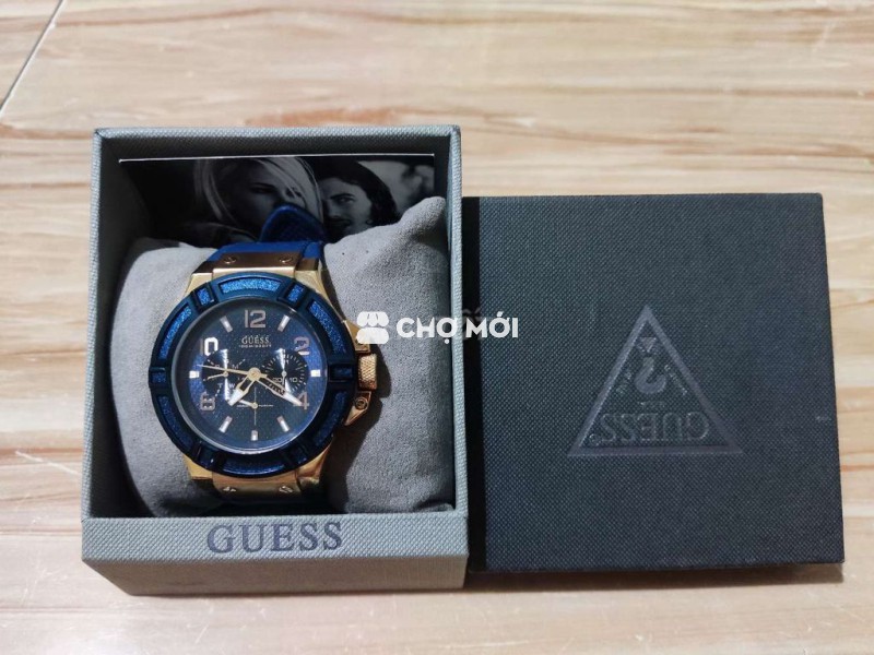 Đồng hồ GUESS Rigor Gunmetal Navy Nam