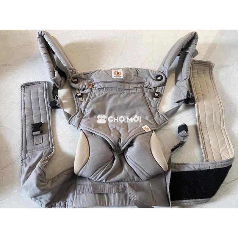Địu em bé Ergobaby 360 Cotton Xám