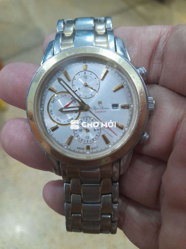 Đồng hồ OP Quartz Thép không gỉ Nam 6 kim 1 lịch.