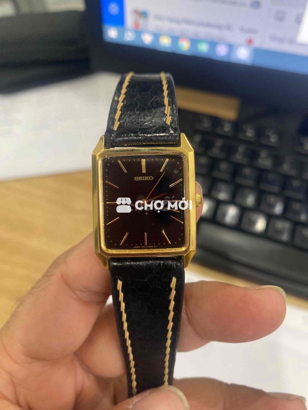 Đồng hồ Seiko 7N01-5080 Nam Vàng Đen