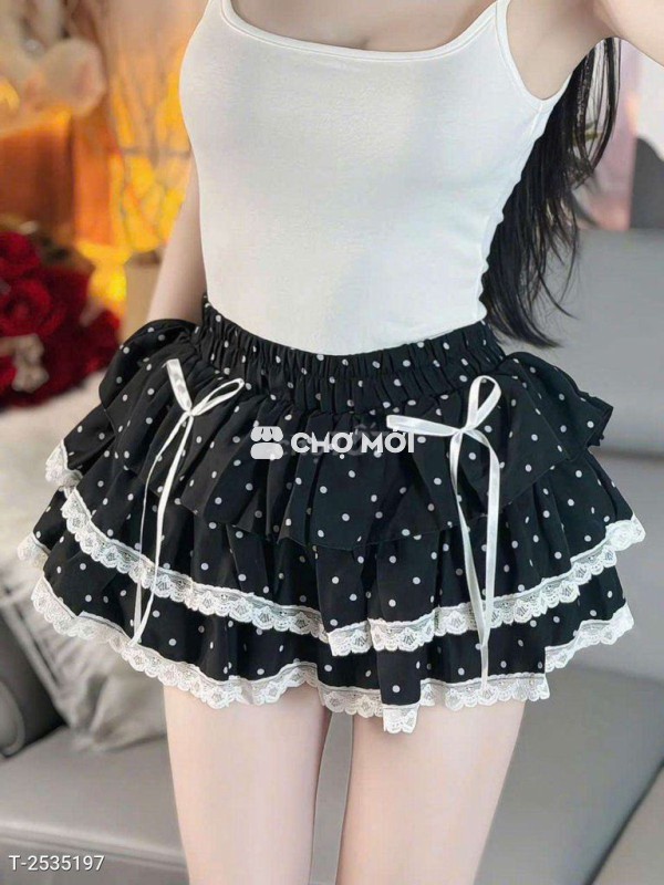 Chân váy nữ Lê Phương Boutique Kate dày phối ren