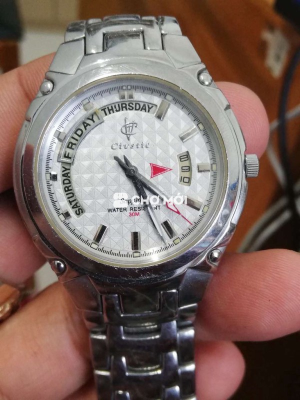 Đồng hồ Civstic Nam Thép không gỉ Bạc gl giao lưu