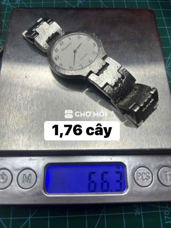 Đồng hồ đeo tay Unisex Bạc đúc 925 full