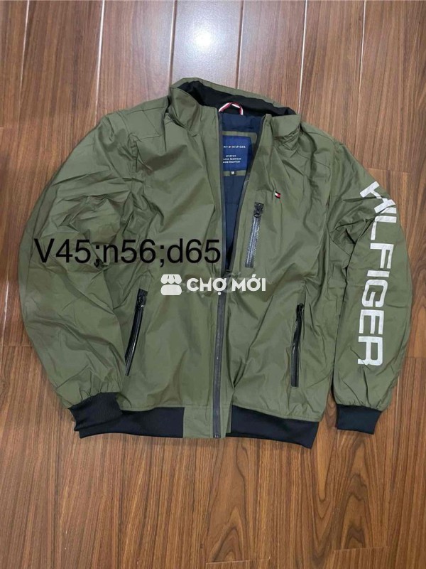 Áo khoác Tommy Hilfiger Nam Rêu 2 lớp