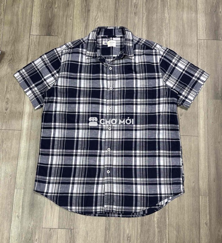 Áo sơ mi BackNumber Nam vải Kẻ caro size M