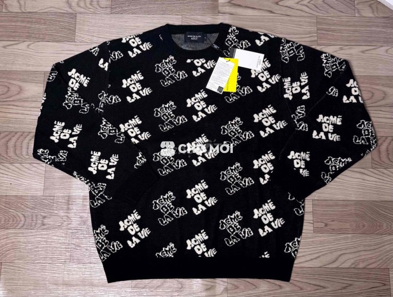 Áo len ADLV Acrylic Poly Đen trắng