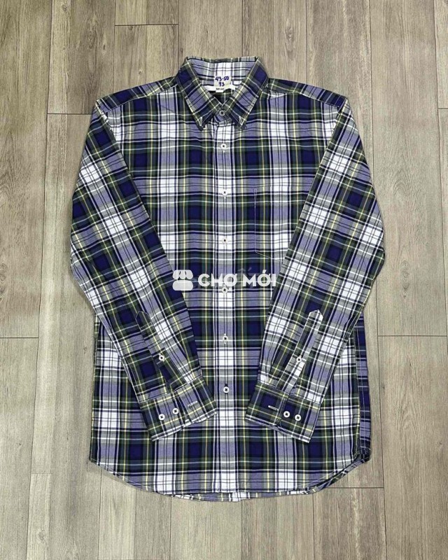 sơ mi Uniqlo kẻ caro Nam size S mới 99%