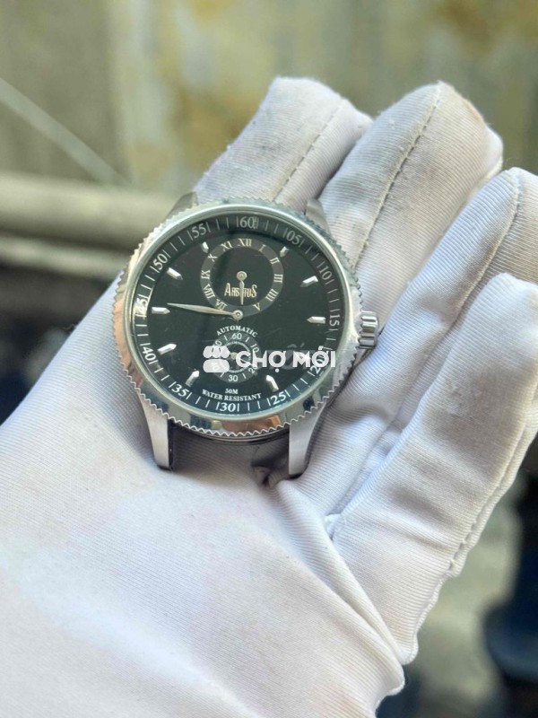 Đồng hồ Arbutus Nam Đen 42mm