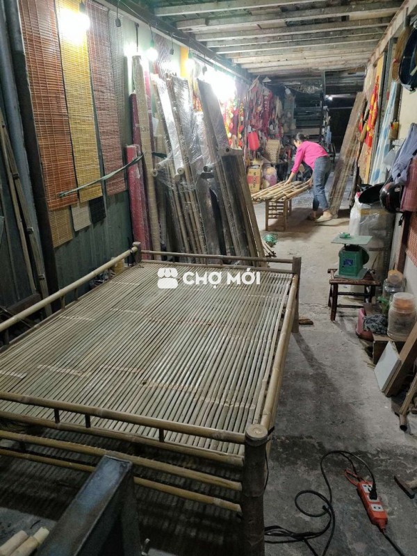 Giường tre vàng nhạt đủ kích cỡ