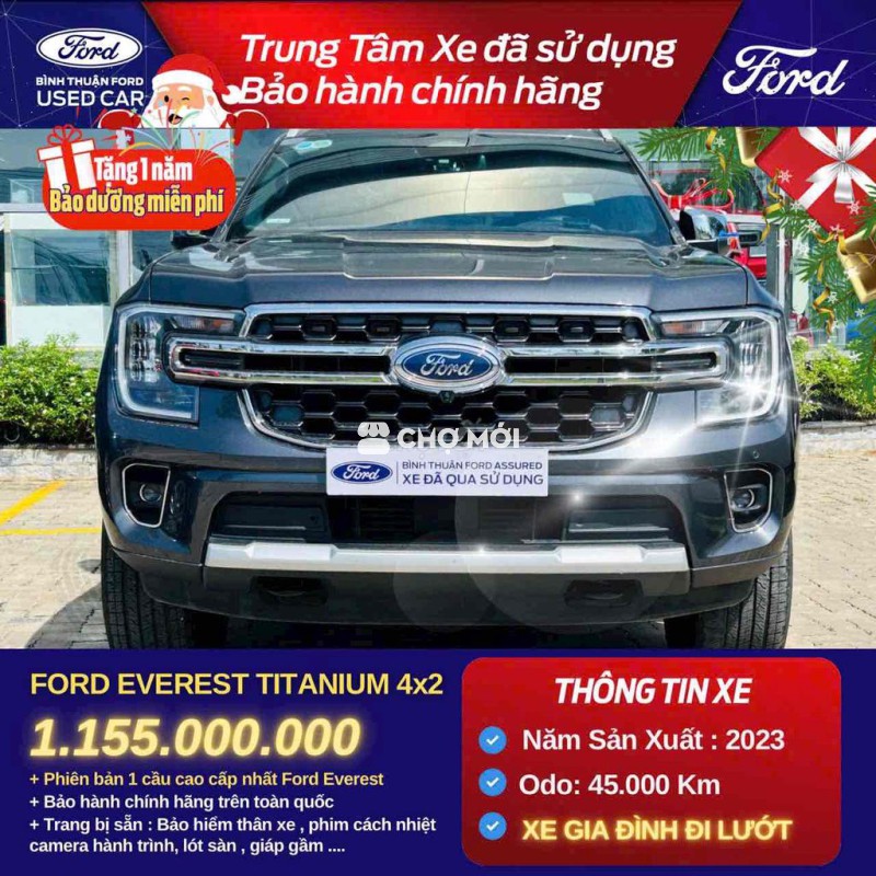 Ford Everest 2023 Titanium 2.0L 4x2 AT - 45000 km