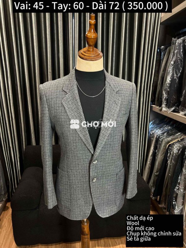 Áo vest nam dạ ép Xám Đã sử dụng