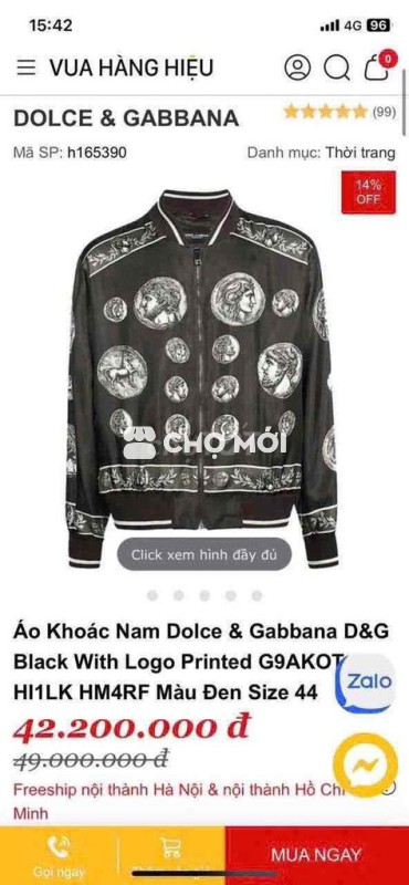 Áo khoác Bomber Dolce & Gabbana