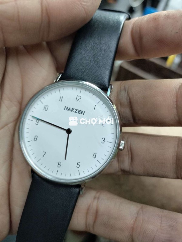 Đồng hồ Nakzen Nam 40mm Đen Trắng