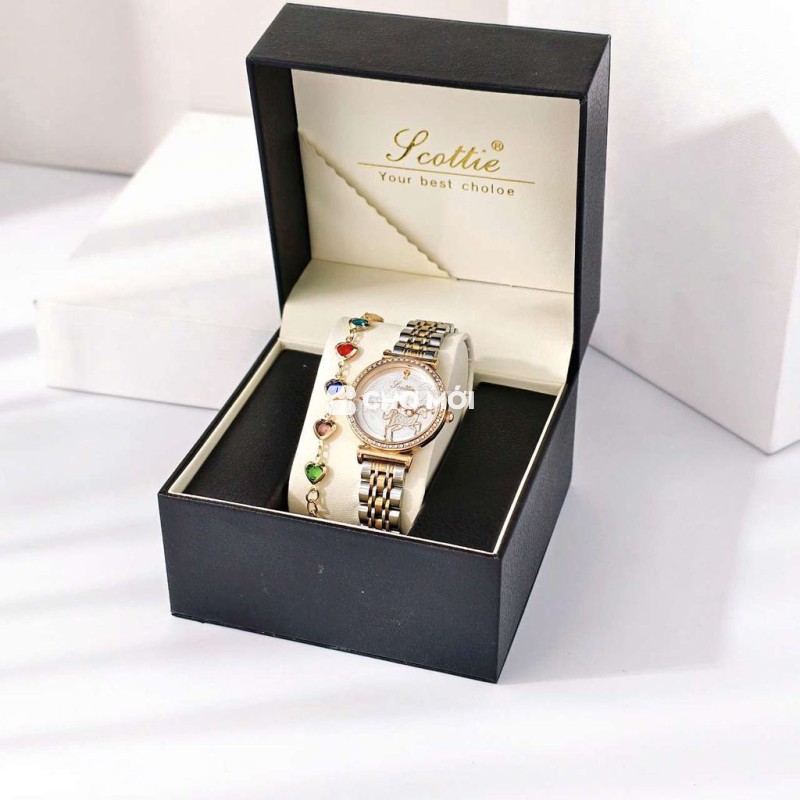 Đồng hồ đeo tay Scottie Nữ Kim loại