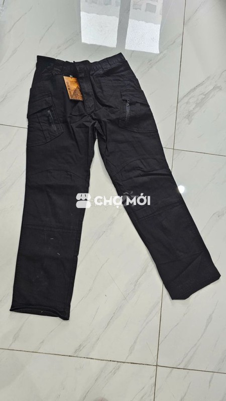 Quần dài nam vải kaki co giãn túi hộp Mới 100%